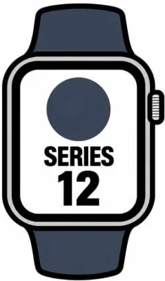 Apple Watch Series 12/ GPS/ Cellular/ 46mm/ Gris Espacial/ Correa Deportiva Azul Marino (M/L)