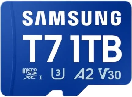 Tarjeta de Memoria Samsung P7 1TB microSD XC/ Clase 10/ 170MBs
