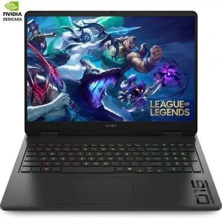 Portátil Gaming HP Omen 16-AM0036NS Intel Core Ultra 7-255H/ 32GB/ 1TB SSD/ GeForce RTX 5060/ 16"/ Sin Sistema Operativo