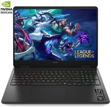 Portátil Gaming HP Omen 16-AN0013NS Intel Core Ultra 9-285H/ 32GB/ 1TB SSD/ GeForce RTX 5060/ 16"/ Sin Sistema Operativo