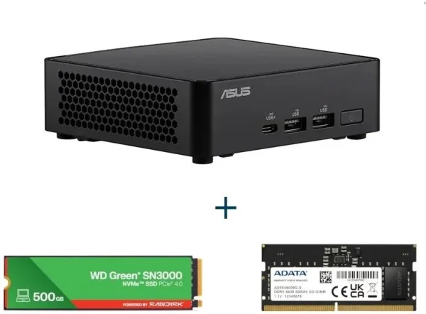 Asus NUC 14 Pro RNUC14RVKI300002I Core3+8GB+500GB