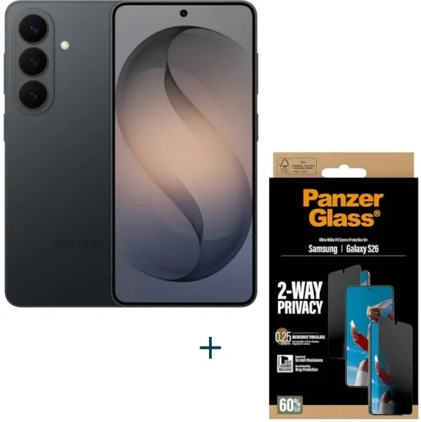 Samsung Galaxy S26 256Gb EE Black+Prot Priv Panzer