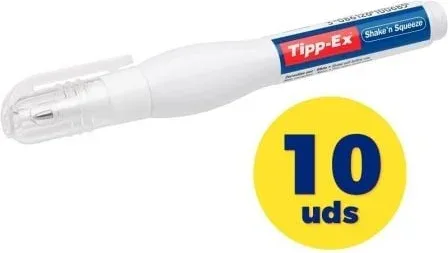 Caja de Correctores de Escritura en Lápiz Bic Tipp-Ex Shake'N Sqeeze/ 8ml/ 10 unidades