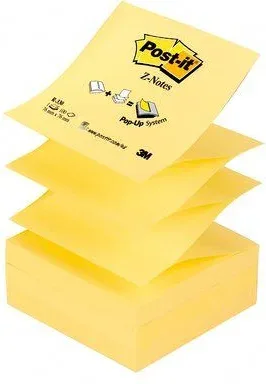 Bloc 100 Hojas Z-Notes Adhesivas 76X76Mm Canary Yellow R330-Cy-W10 Post-It 7100317838