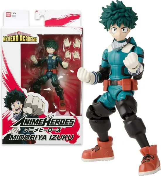 Figura articulada bandai my hero academia izuku midoriya