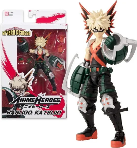 Figura articulada bandai my hero academia katsuki bakugo