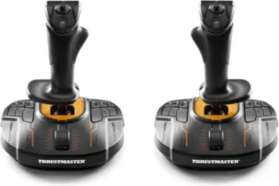 Thrustmaster T.16000M FCS SPACE SIM DUO Negro, Naranja USB Palanca de mando Analógico/Digital PC