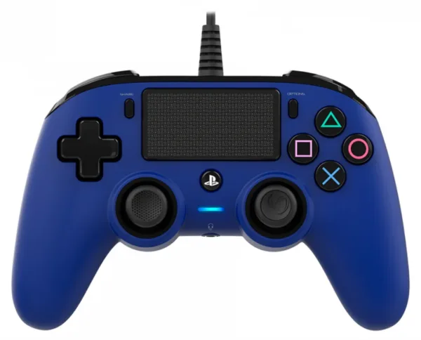 Gamepad Nacon Oficial Ps con Cable Compact Azul Ps4
