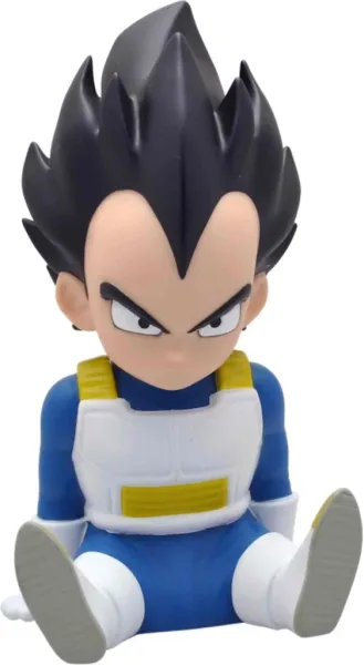 Figura hucha plastoy vegeta sentado chibi 15 cm pvc dragon ball