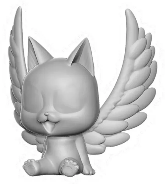 Figura hucha plastoy fairy tail happy alas desplegadas