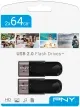 MEMORIA USB 2.0 PNY 2x64GB ATTACHE 4 TWIN PACK NEGRO