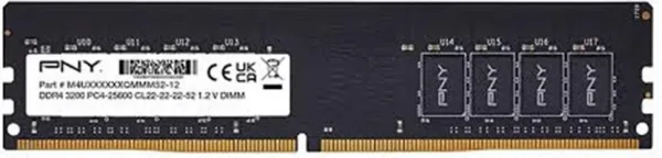 Memoria RAM DDR4 8gb pny 3200mhz dimm perfomance bulk
