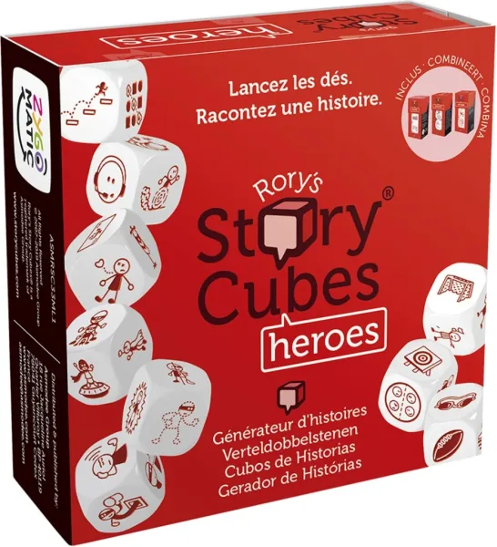 Juego de mesa asmodee story cubes heroes pegi 8