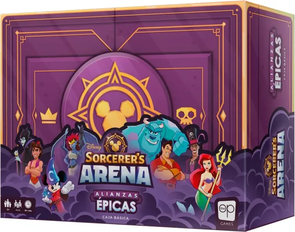 Juego de mesa disney sorcerer´s arena alianzas epicas edad recomendada 13 años