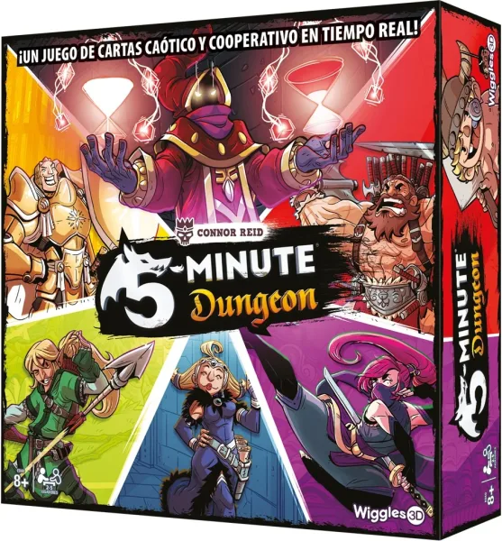 Juego de mesa 5 minute dungeon edad recomendada 8 años