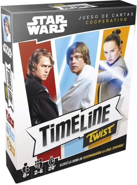 Juego de mesa timeline twist star wars edad recomendada 8 años