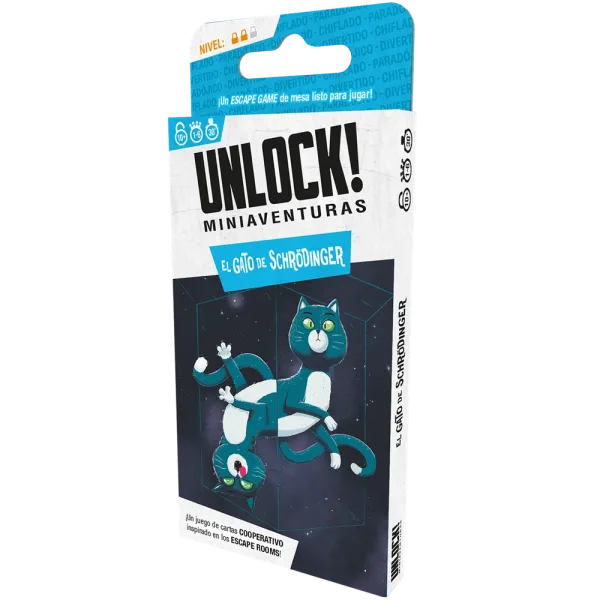 Juego de mesa unlock! miniaventuras el gato de schrodinger