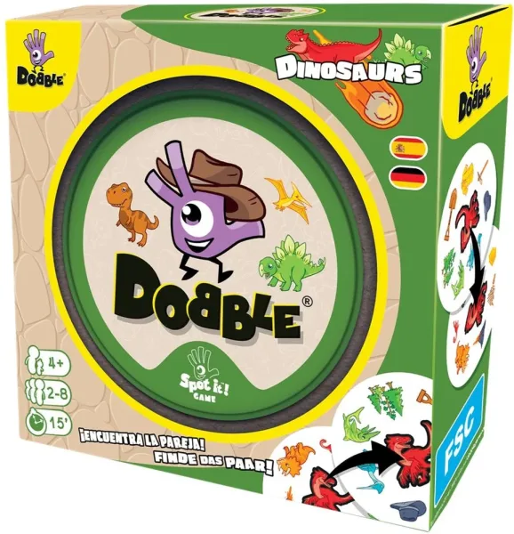 Juego de mesa dobble dinosaurios