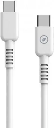 Cable USB 2.0 Tipo-C Muvit For Change MCUSC0008/ USB Tipo-C Macho - USB Tipo-C/ Hasta 60W/ 480Mbps/ 1.2m/ Blanco