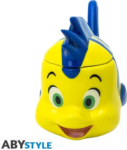 Taza 3d abystyle disney la sirenita -  flounder