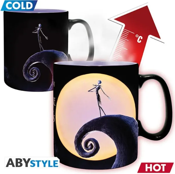 Taza termica abystyle pesadilla antes de navidad jack y la luna 460ml