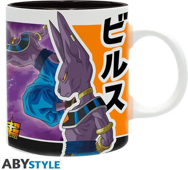 Taza abystyle dragon ball super -  beerus vs goku