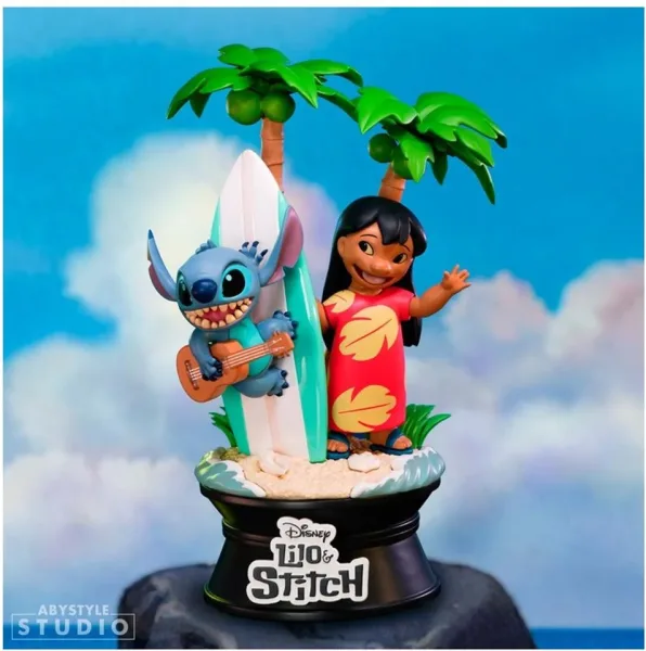 Figura abystyle disney lilo & stitch lilo & stitch con tabla de surf