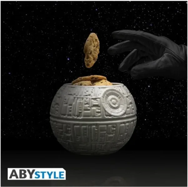 Replica abystyle star wars estrella de la muerte recipiente galletas