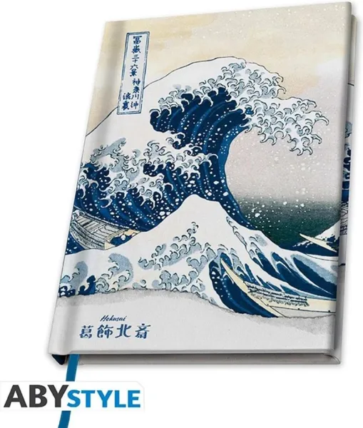 Cuaderno de notas a5 abystyle hokusai la gran ola