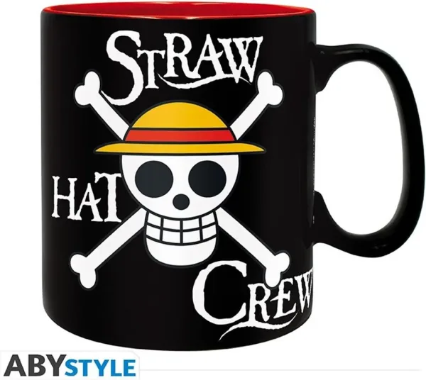 Taza abystyle one piece luffy & skull