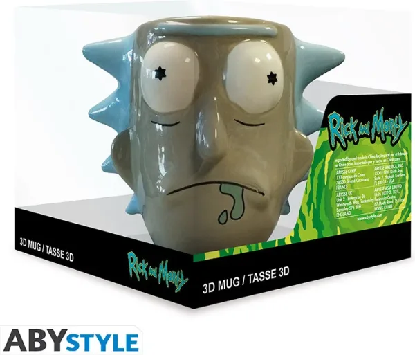 Taza 3d rick y morty rick sanchez
