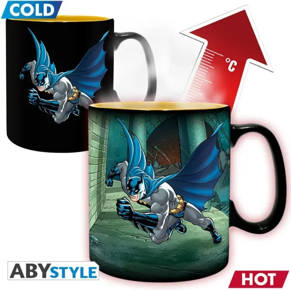 Taza termocolora DC comics batman y joker 460 ml