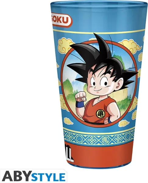 Vaso grande abystyle dragon ball goku y la nube voladora 400 ml