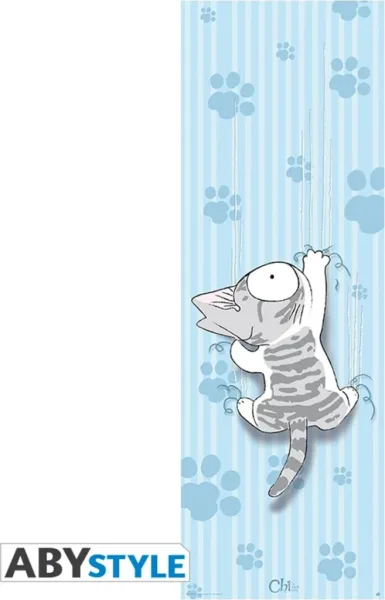 Poster puerta abystyle gato chi escalando
