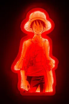 Mural lampara neon teknofun madcow entertainment one piece luffy 30 cm