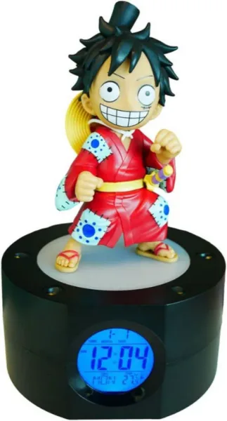Lampara reloj despertador one piece luffy