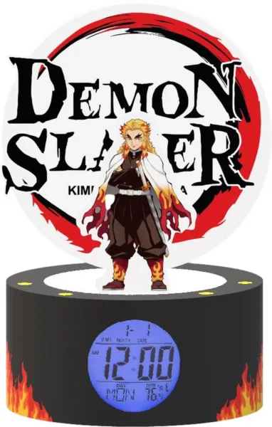 Lampara despertador demon slayer kimetsu no yaiba rengoku 22 cm