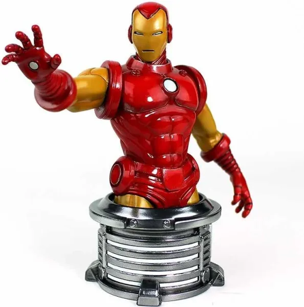 Figura busto semic studios marvel iron man invencible escala 1 - 6
