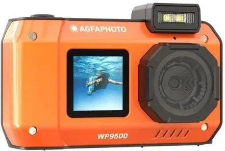 Cámara Digital Deportiva AgfaPhoto Realishot WP9500/ 24MP/ Naranja