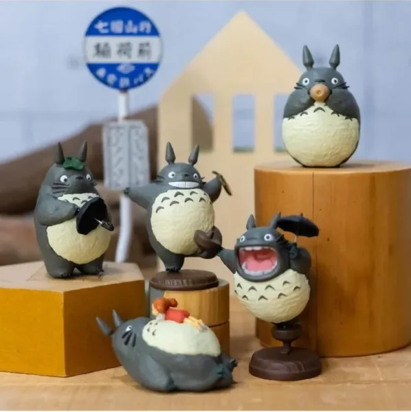 Totoro surtido 6 figuras mi vecino totoro pose collection