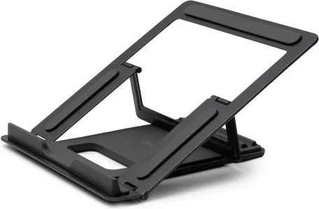Lindy 20917 soporte para ordenador portátil Mesita plegable para ordenador portátil Negro, Plata