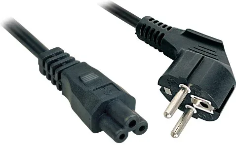 Lindy 5m, CEE 7/7 - IEC 320 C5 Negro CEE7/7 C5 acoplador