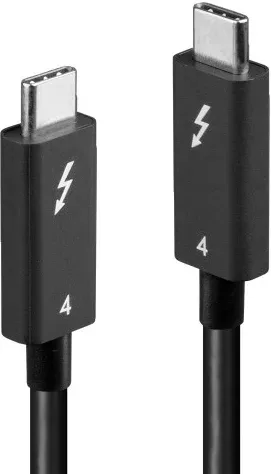 Lindy 31121 cable Thunderbolt 2 m 40 Gbit/s Negro