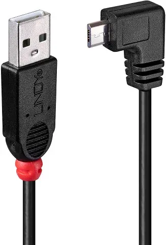 Lindy 31977 cable USB USB 2.0 2 m USB A Micro-USB B Negro