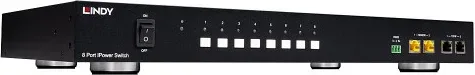 Lindy 32623 unidad de distribución de energía (PDU) 8 salidas AC 1U Negro