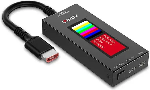 Lindy HDMI 8K30 Signal Generator Generador de señales Negro