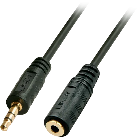 Lindy 35652 cable de audio 2 m 3,5mm Negro