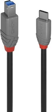 Lindy 36667 cable USB USB 3.2 Gen 1 (3.1 Gen 1) 2 m USB C USB B Negro