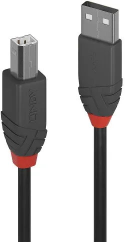 Lindy 36675 cable USB USB 2.0 5 m USB A USB B Negro