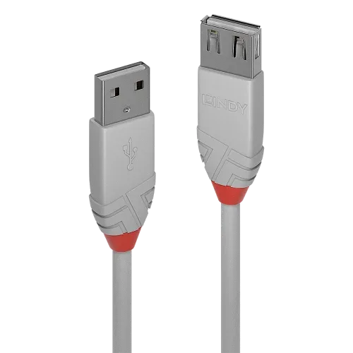 Lindy 36712 cable USB USB 2.0 1 m USB A Gris